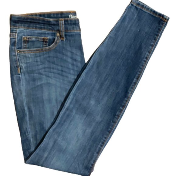 Gap Mid Rise Dark Wash Denim Legging Size 4 - Picture 1 of 3